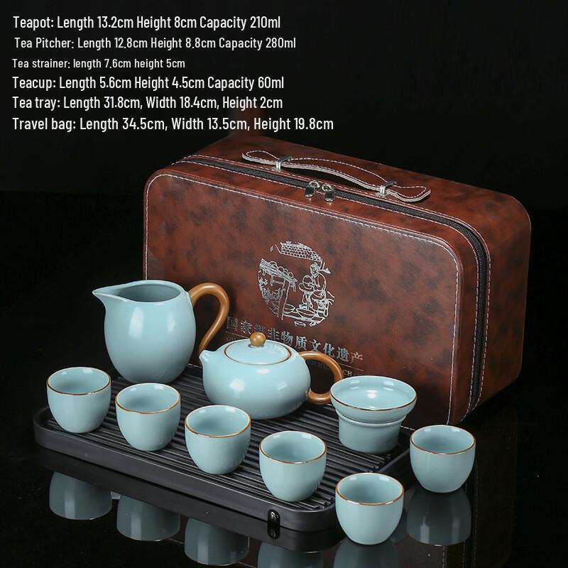Chaxun Ru Ware Ceramic Tea Set