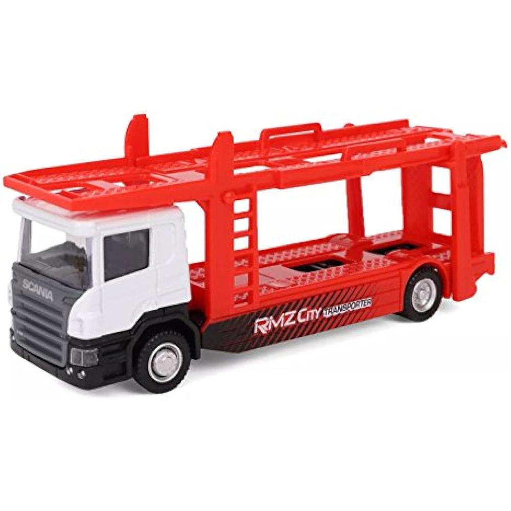 1/64 Scania Truck Carrier Transporter Przyczepa Kolor Biały