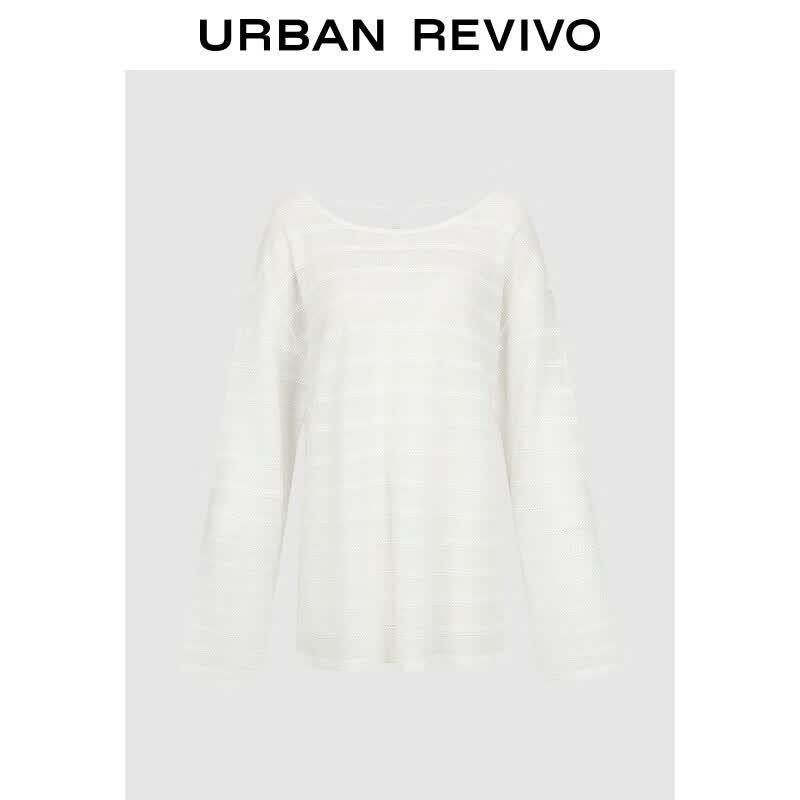 UR2026 Women s Casual Striped Knit Top XS