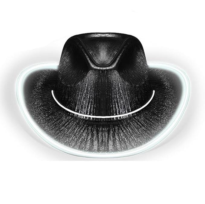 St. Patrick's Day Party Green Light Guide Lighted Glasses Set Irish Cowboy Hat Green Magic Hat