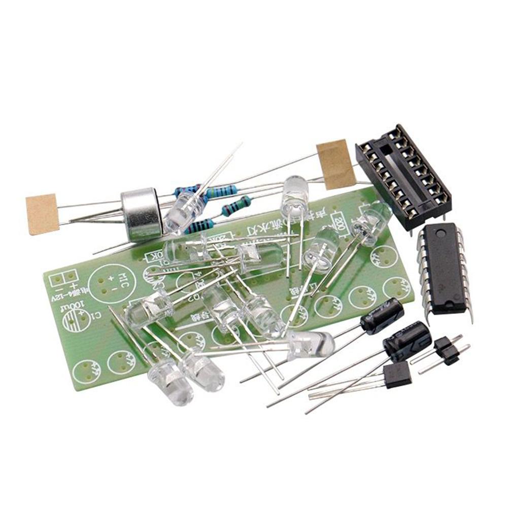 Voice Activated LED Water Light Kit CD4017 Water Flowing LED Light Suite Fun Electronic Production