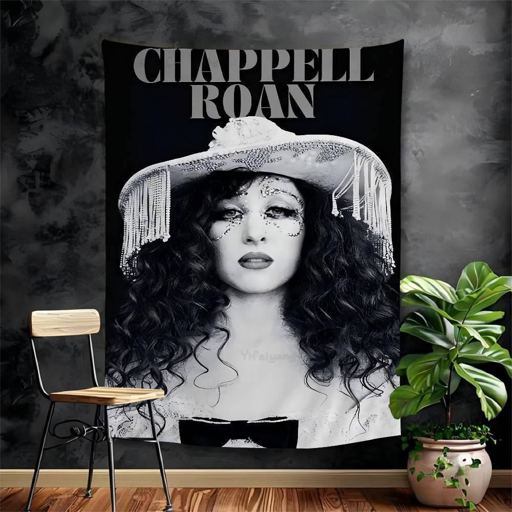 

Singer CChappell Music Album Roan DIY Wall Tapestry Art Science Fiction Room Home Decor Wall Art Decor 74x94cm(29x37in)