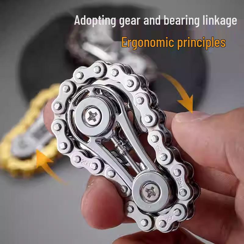 Fingertip Gyro Gear: Stress-Relief Chain Toy
