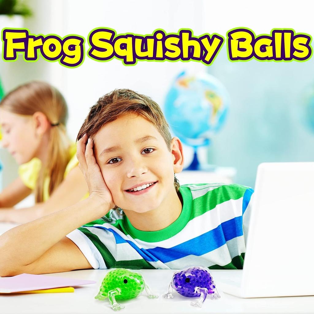 Kikker Squishy Stressverlichtende Ballen Rekbaar Fidget Dier Knijpspeeltjes voor Kinderen Volwassenen Geweldig voor ADHD, Autisme, Angst