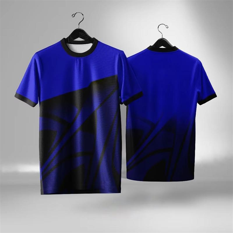 Simple Geometric Graphics Sports T-shirts Summer Casual Outdoor Fitness 3D Printed O Neck T Shirts Loose Breathable Unisex Tees
