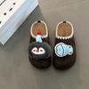 Piaohong cute cartoon doll lace thick-soled bag head fluffy slippers women wear flat cotton slippers cotton shoes in autumn and winter