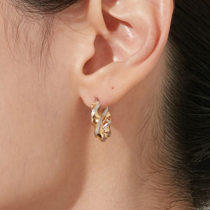 Tirr Lirr Tizen Maximize Twist Silver Combo Earrings TEDSVC14032M