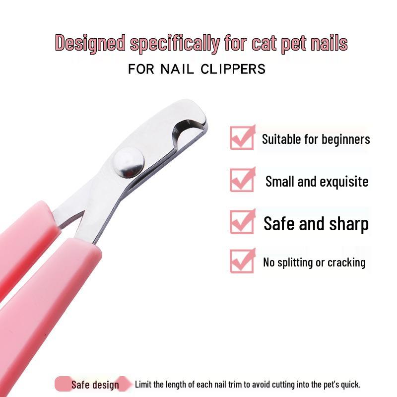Stainless Steel Pet Nail Clippers for Cats and Dogs