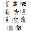 11 Pcs Animal Sew On/Iron On Patches Cats Embroidered Patches Rabbits Repair Patches Applique Patches for Clothes