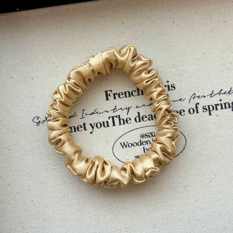 100% Čisté Morušové Hedvábí Gumičky do Vlasů Pro Ženy Elastické Hedvábné Gumičky do Vlasů Dívky Copánky Gumičky do Černých Vlasů Doplňky