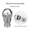 Stainless Steel 1/2" Fine Atomizing Nozzle for Fuel Injection, Humidification, & Mist Cooling.