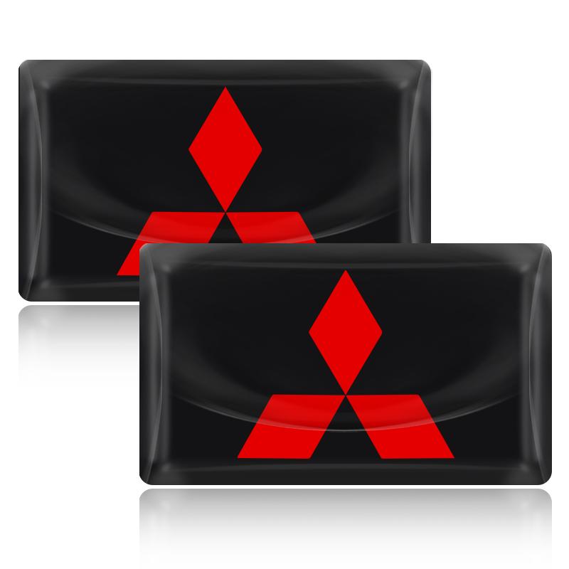 3D Epoxy Resin Car Styling Stickers Decorations For Mitsubishi ASX Lancer Pajero Outlander L200 EVO Lancer EX