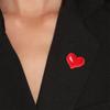 Red Heart Shape Brooch Wedding Party Jewelry Brooch Pin Women Lovers Gift Resin Love Pin Christmas New Year Gift