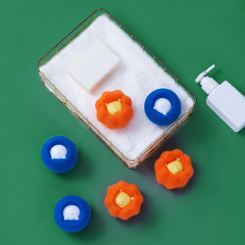 6PCS Cat Dog Hair Remover Reusable Lint Catcher Ball For Laundry Washer Dryer Pet Hair Removal Tool Anti Static Wool Filter Tech