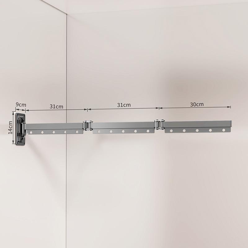Kein Aufklebe-Stil Faltstange Duschvorhang Unsichtbare Trennwand Badezimmer Wasserdicht Schimmelresistent Balkon Einziehbar