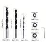Professional Woodworking Drill Guide Set Dowel Jig For Precise Straight Angled Hole With 3 drill Bit Depth Rings