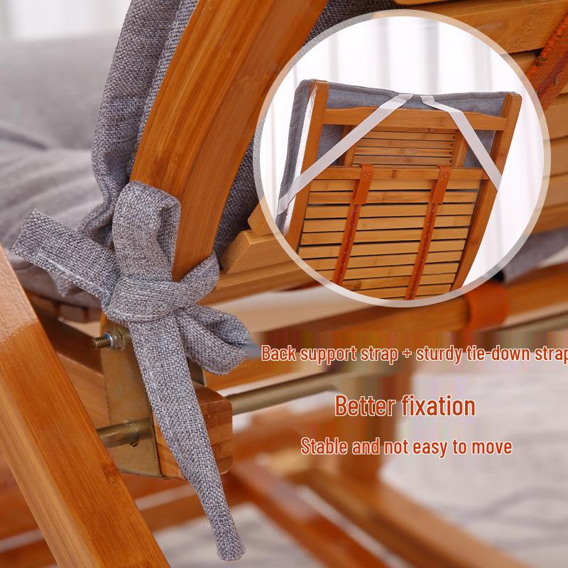 Four Seasons Universal Cotton Pad Recliner Rocking Chair with Thickened Cushion for Autumn/Winter