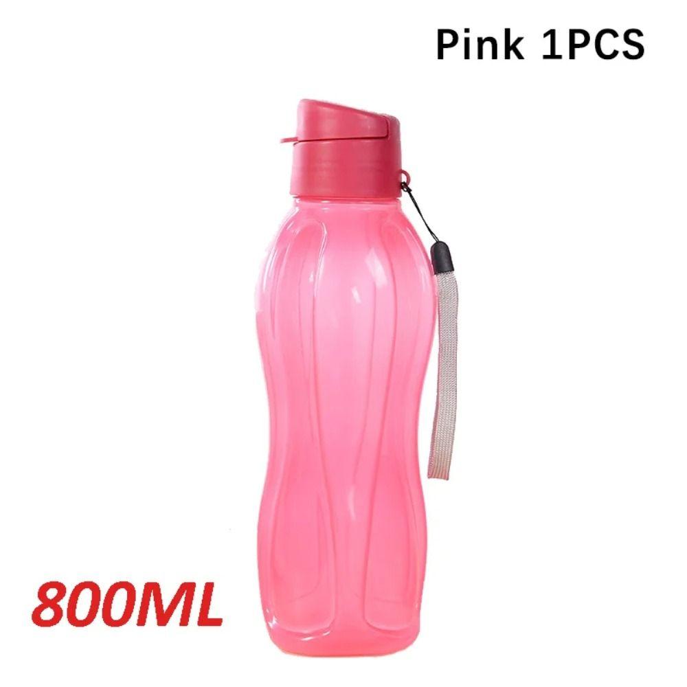 

800/1100 мл Пластиковая бутылка для воды Непротекающая С откидной крышкой Бутылка для питья Спорт на открытом воздухе Red 800ML