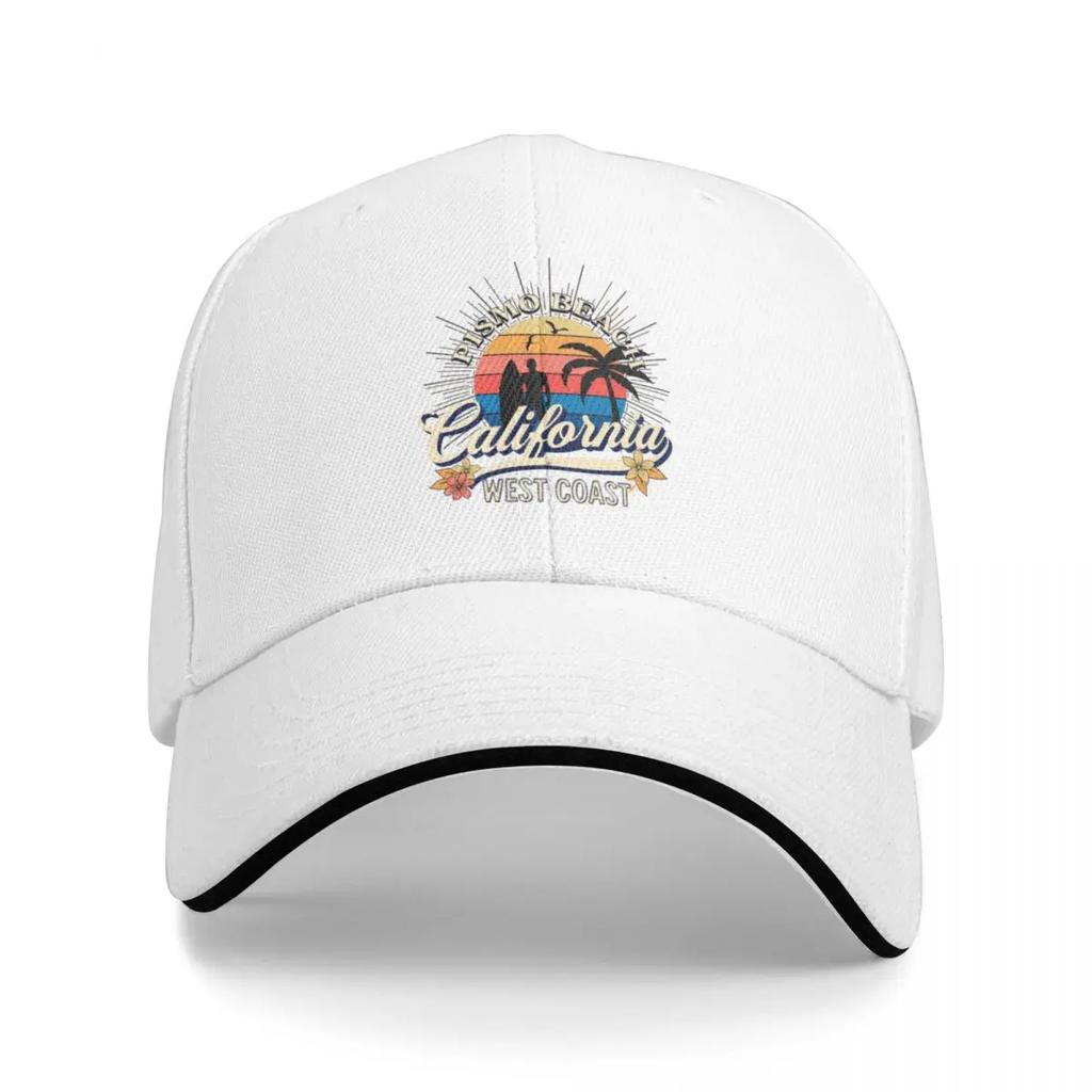 Vintage Pismo Beach California Surfing Baseball Cap Unique hats Luxury Man Hat sun caps Mountaineering Womens 2025 Mens