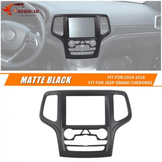 Matte Black Center GPS Navigation Trim For Jeep Grand Cherokee 14-18 Accessories