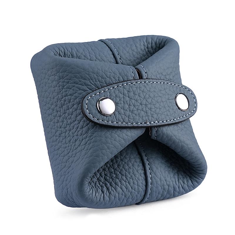 Retro Cowhide Women's Mini Coin, Jewelry & Makeup Storage Bag