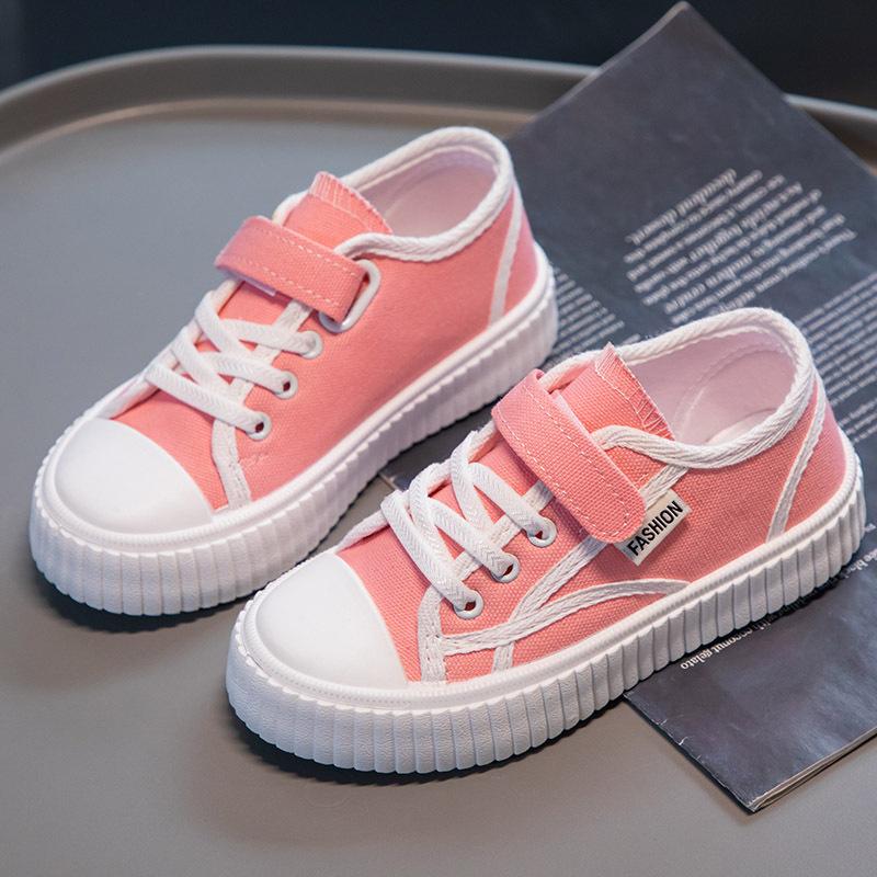 Girls Canvas Shoes Summer Breathable Soft Sole Board Shoes Boys Versatile Fashion Sneakers