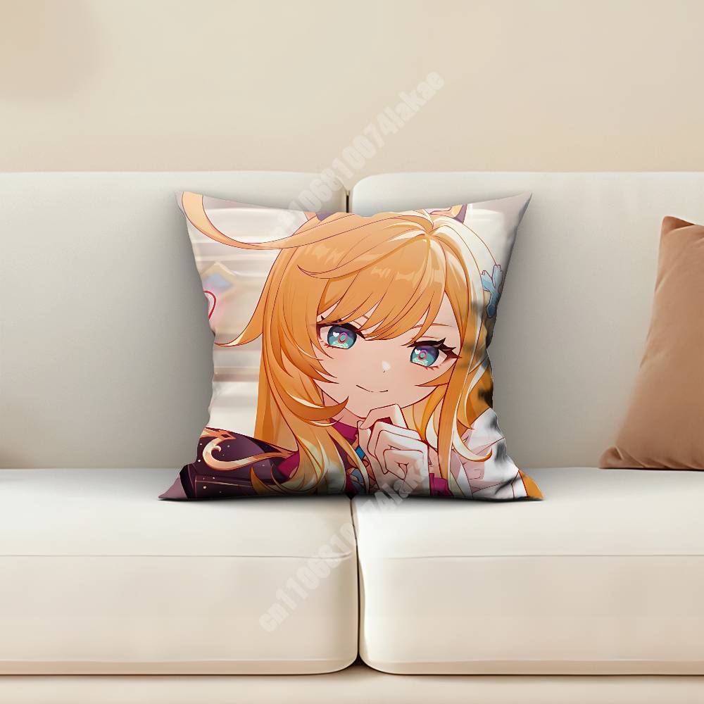Genshin Impact Escoffier Sofa Couch Pillow Cover Cushion Case Cozy Bedroom Accent Studio Furnishing