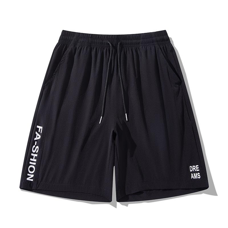 

Шорты мужские летние тонкие рабочие брюки пять четвертей мужские быстросохнущие повседневные брюки Ice Silk S чёрный