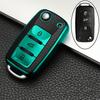 TPU Car Key Case Cover for Volkswagen Fox Tiguan Passat Golf Jetta Beetle Kodiaq Superb Octavia Seat Accessories