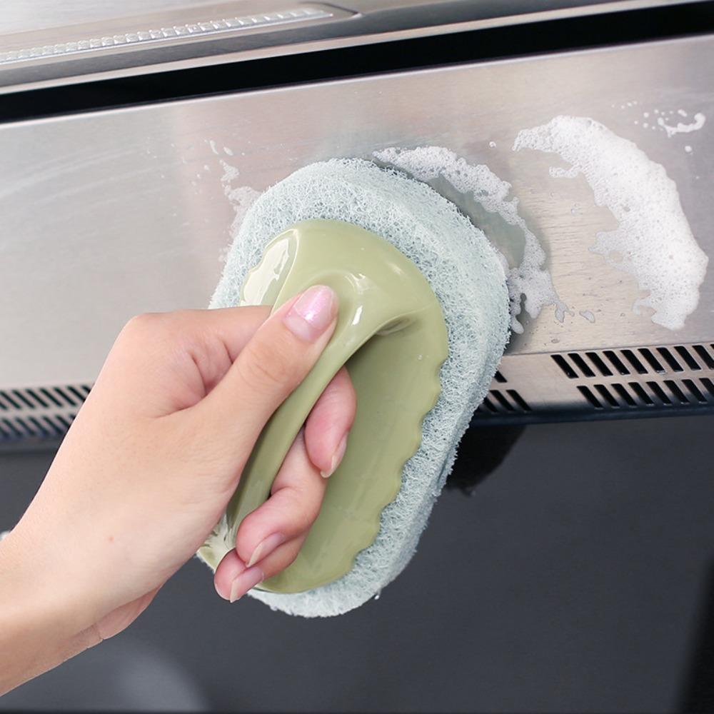 

Convenient Sponge Cleaning Brush Multi-function Tile Brush Bathtub Brush Glass розовый