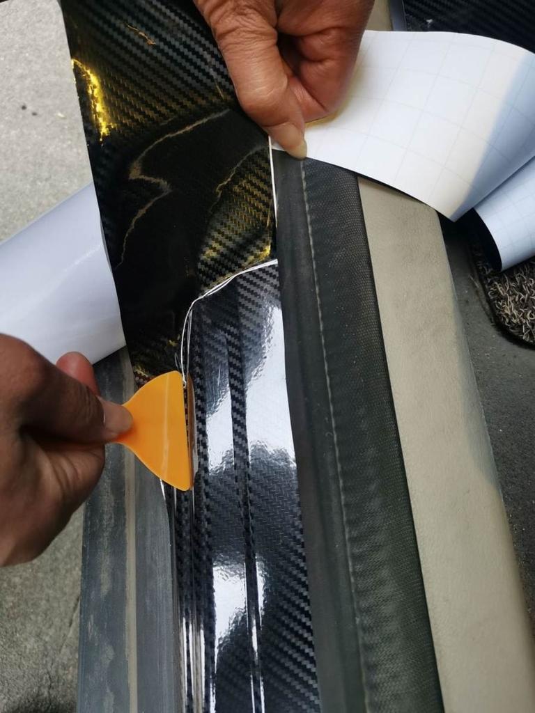 3D Carbon Carbon Fiber Car Sticker DIY Paste Strip Rolls Different Sizes Auto Anti Scratch Protector Tape Waterproof Film