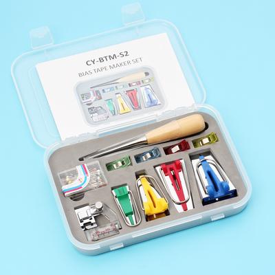 Belt Stopper Set, Hemming Device, Hemming Cloth Strip Tool, Patchwork Manual Hemming Pull Tube, Hemming Tube S2
