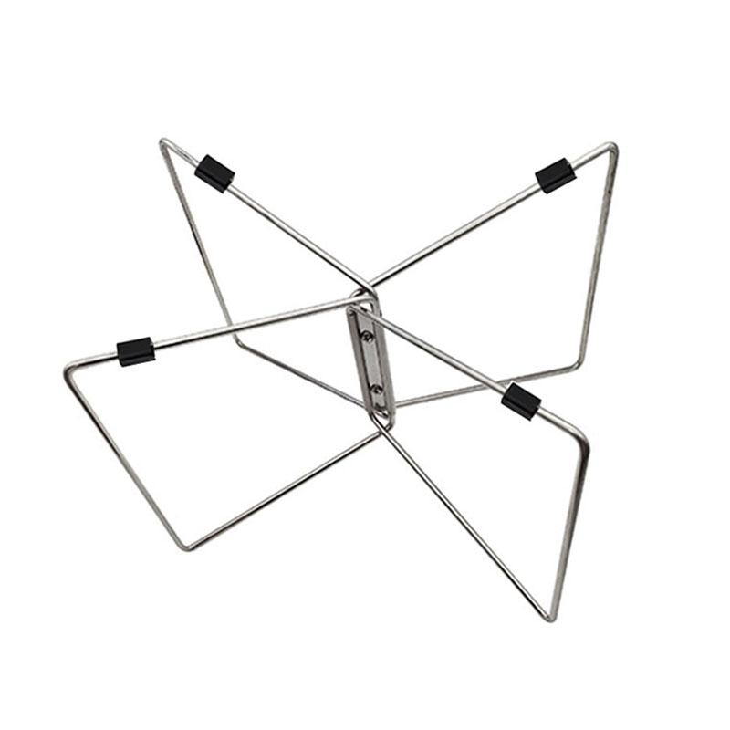 Folding Camping Cooler Box Stand Stainless Steel Camping Holder Container Moisture-proof Bracket Outdoor Activities Luggage Rack