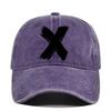Washed x silk screen baseball cap yellowstone retro peaked cap men's and women's washed distressed sun hat cotton none