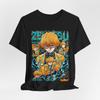 Zenitsu Anime Graphic Tee, Unisex Tee, Short Sleeve Shirt, Cosplay Gift, Demon