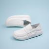 Women's Plus Size Non-slip White Nurse Shoes - Comfortable Slip-on for Long Hours