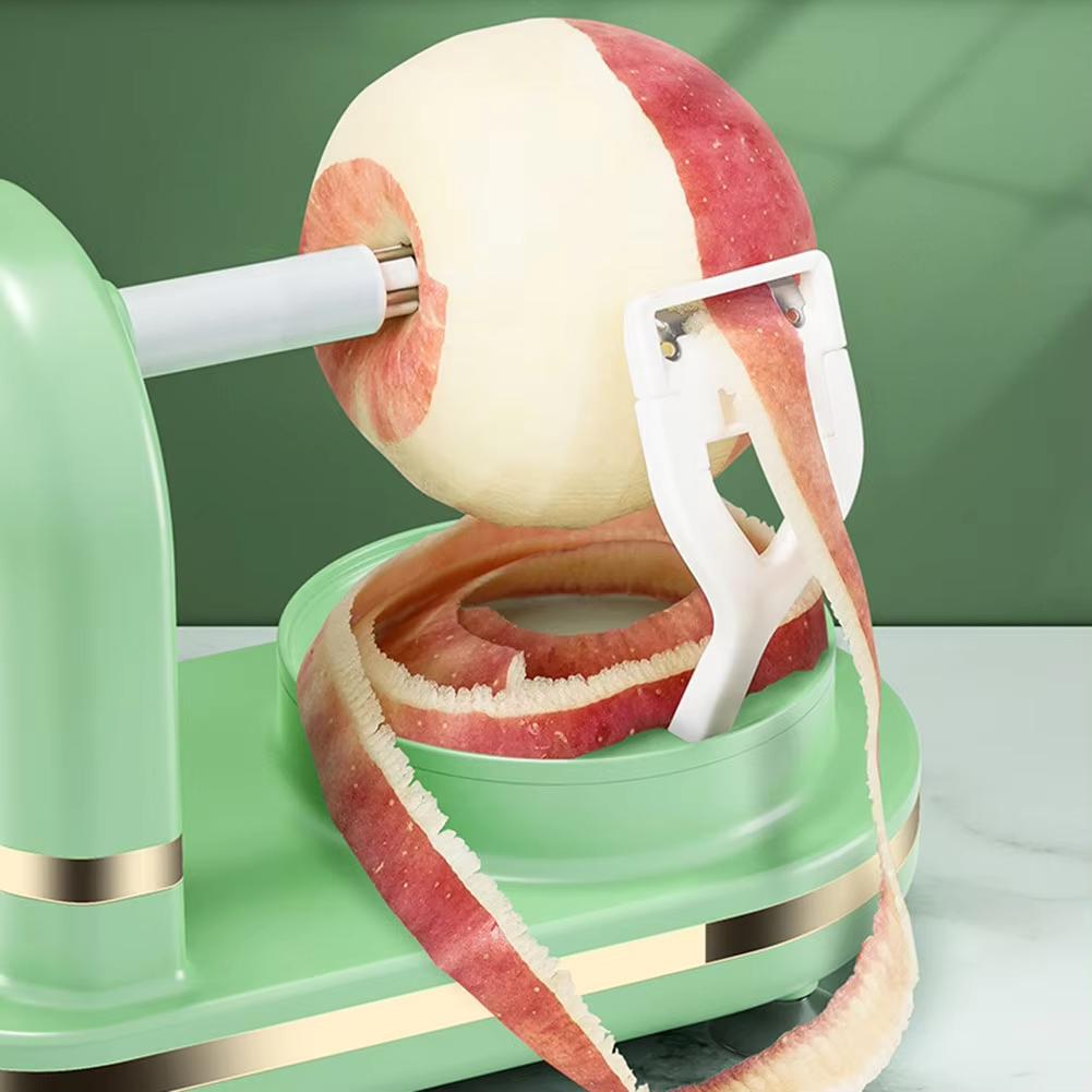 Sbuccia Mela Manuale Multifunzionale con Lame in Acciaio Inossidabile Manovella Sbucciafrutta Macchina per Sbucciare Alimenti per Gadget da Cucina