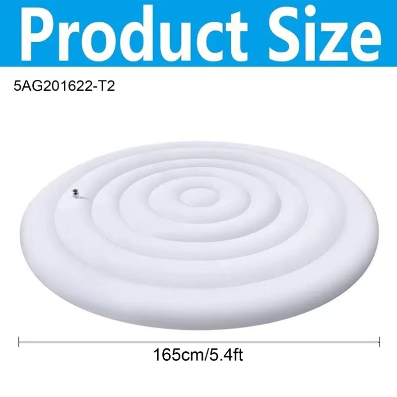 Runde Whirlpool-Aufblasabdeckung Isoliert und Regendicht Energiesparende Abdeckung für ein komfortables Spa-Erlebnis 145cm/165cm