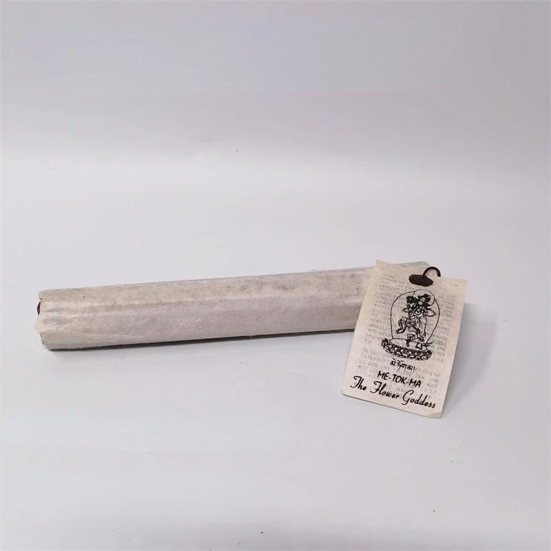 

Bhutanese Natural Flower Goddess Traditional Tibetan Incense Thread Me-Tok-Ma for Buddha Seal Cotton Paper To Purify The Air white