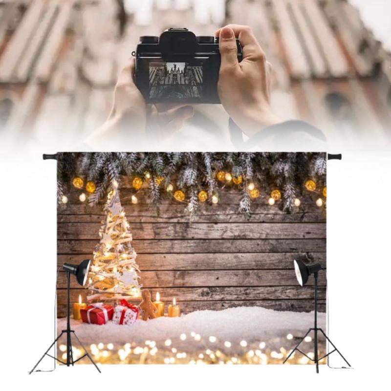 Tree Christmas Wood Photography Background Studio Photo Prop Decoration Backdrop