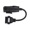 OBD2 30Pin?16Pin Diagnostic Cable Adapter 250mm9.8in Length Replacement for IVECO Trucks