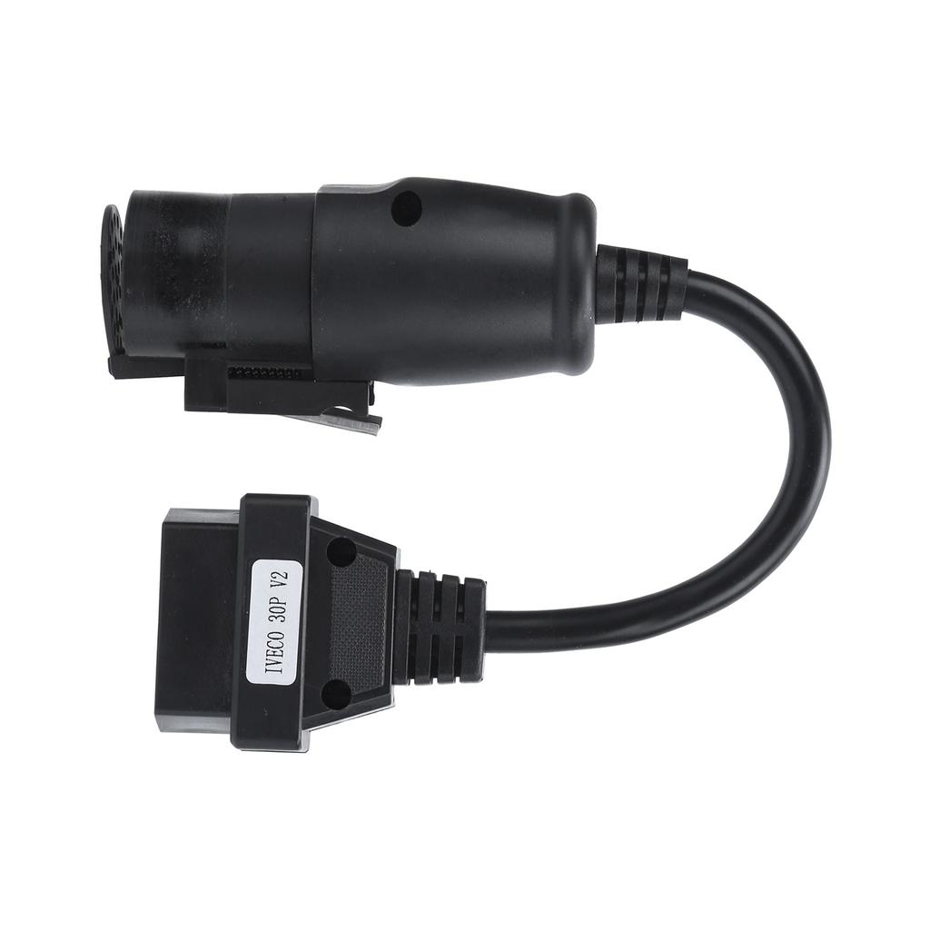 OBD2 30Pin?16Pin Diagnostic Cable Adapter 250mm9.8in Length Replacement for IVECO Trucks