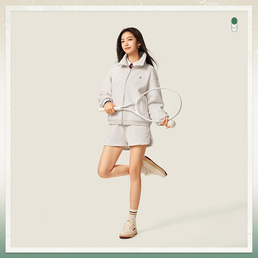 Li Ning Sports Lifestyle Serie Lockerer Schnitt Stehkragen Logo Jacke Damenjacke AWDVC20-2