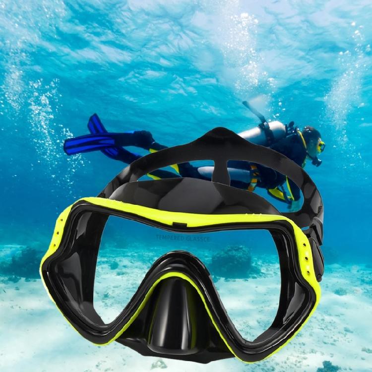Scuba Snorkel Mask  Freediving Mask Anti-Fog Swimming Goggles Wide View Mask