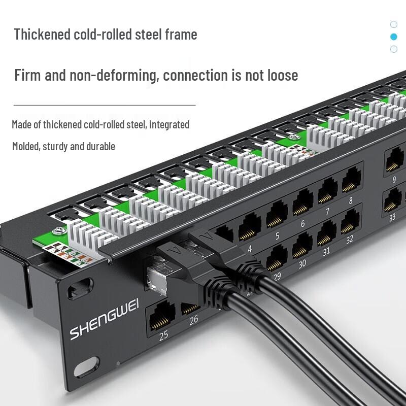 Shengwei CAT5E 24-Port Unshielded Rackmount Patch Panel