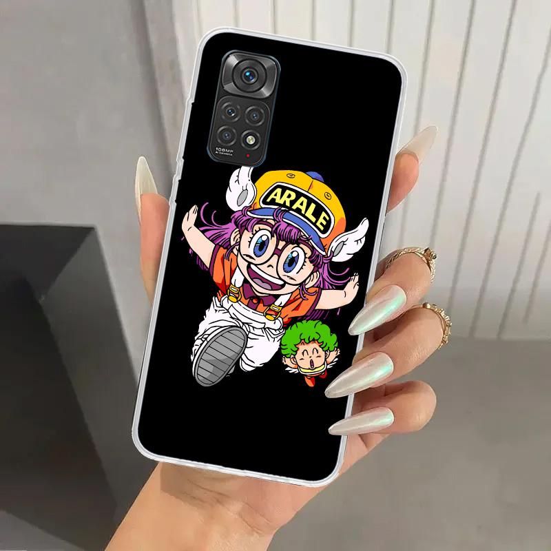 Dr Slump Arale Anime Phone Case for Xiaomi Redmi Note 15 14 14S 13 12S 12 Pro 11S 11 Plus 11T 11E 10S Soft Funda Print Shell Red