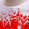 Girls Christmas Princess Dress with Santa Snowflake Print - Holiday Party Dress