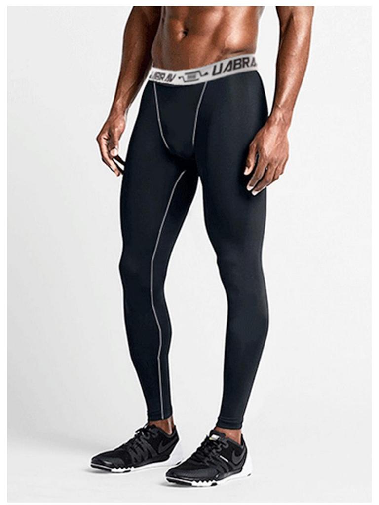 Men's European & American Basketball Compression Tights - Quick-Drying, Outdoor Fitness Base Layer Pants