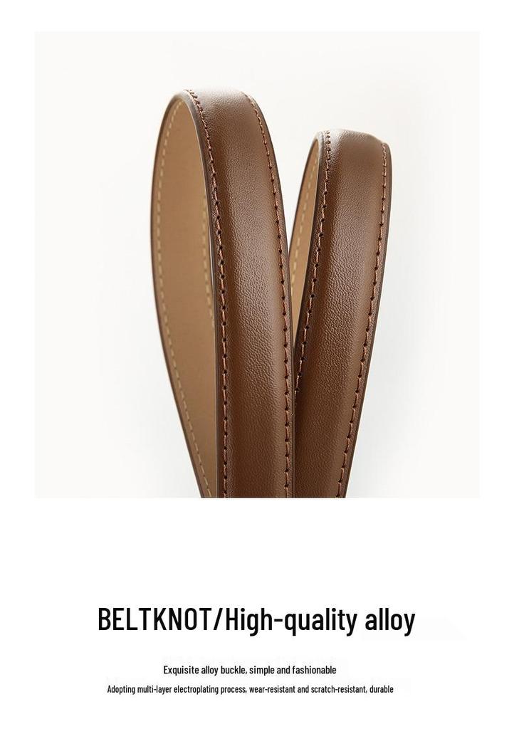Versatile Women's Thin Fashion Belt for Jeans, Coats, Dresses, and Korean Pants.