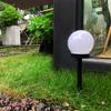 LED Solar Garden Lamp - White Bobble Ball Decorative Lighting